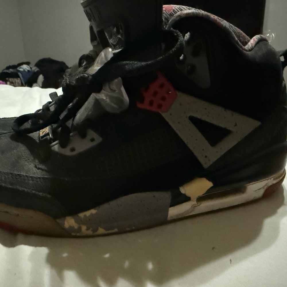 Jordan Black and Gray Sneakers-used